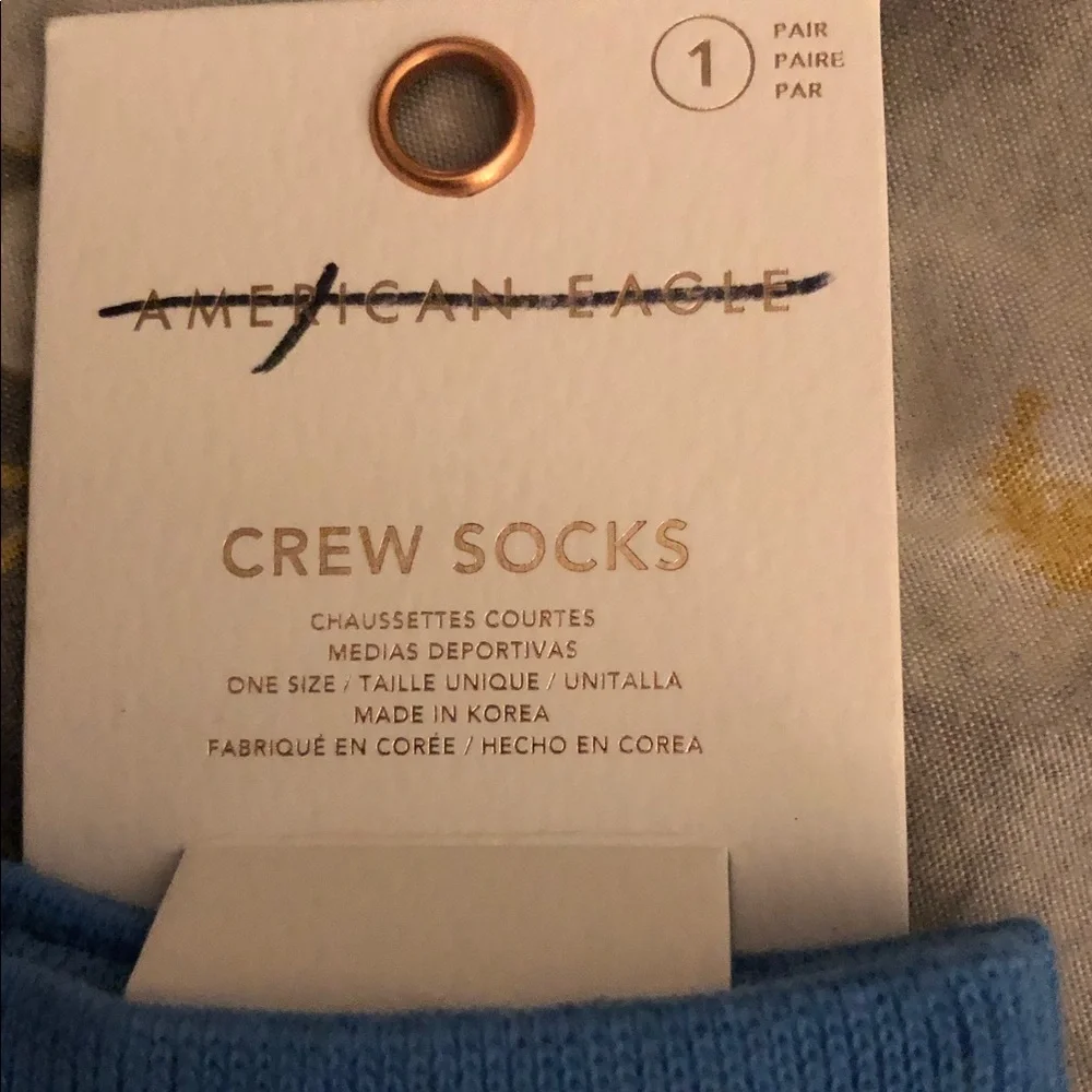 American Eagle Christmas Dog Crew Socks